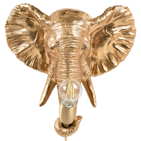 Słoń Lampa ścienna ELEPHANTI Złoty