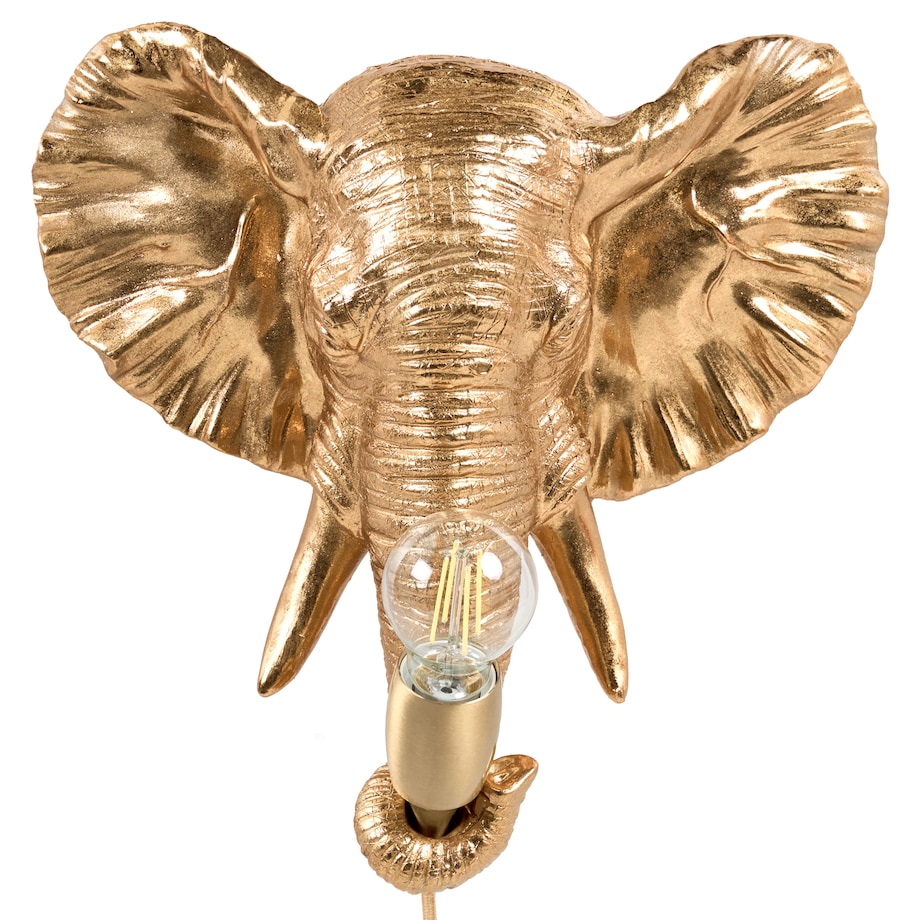 Słoń Lampa ścienna ELEPHANTI Złoty