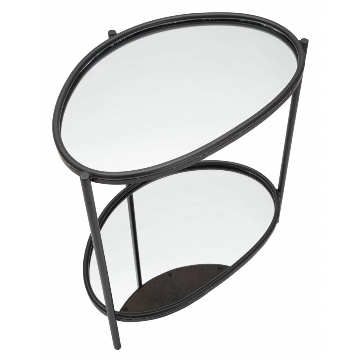 Stolik z lustrzanymi blatami, 58 x 53 x 37 cm