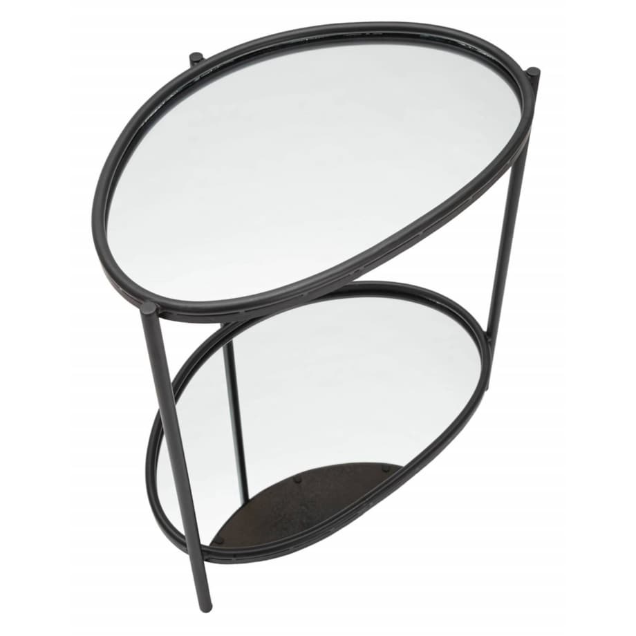 Stolik z lustrzanymi blatami, 58 x 53 x 37 cm