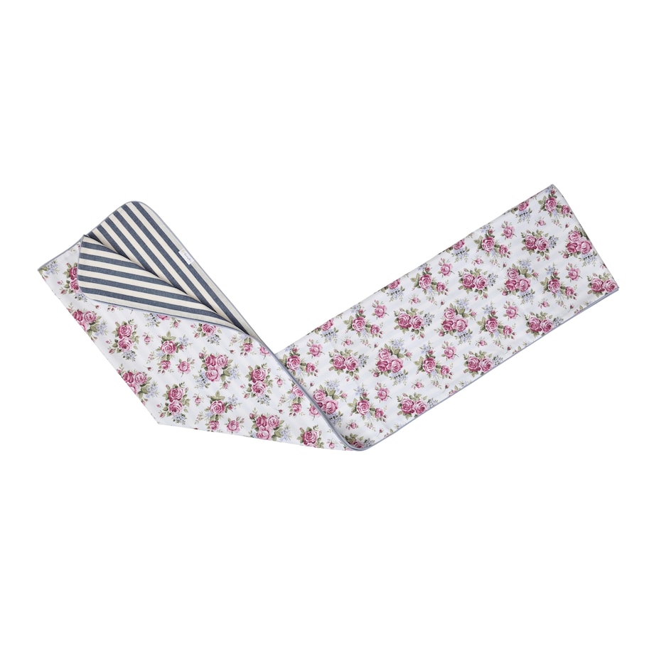 Dwustronny bieżnik Rose Garden & Stripes – 50 × 220 cm