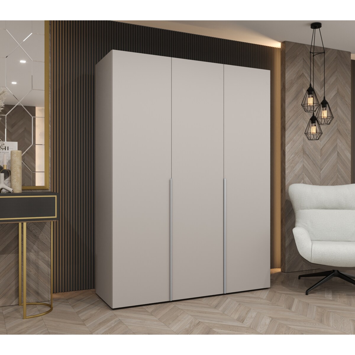 Szafa uchylna otwierana ALICANTE 1 150 wys. 202 cm Kaszmir + u. Kaszmir