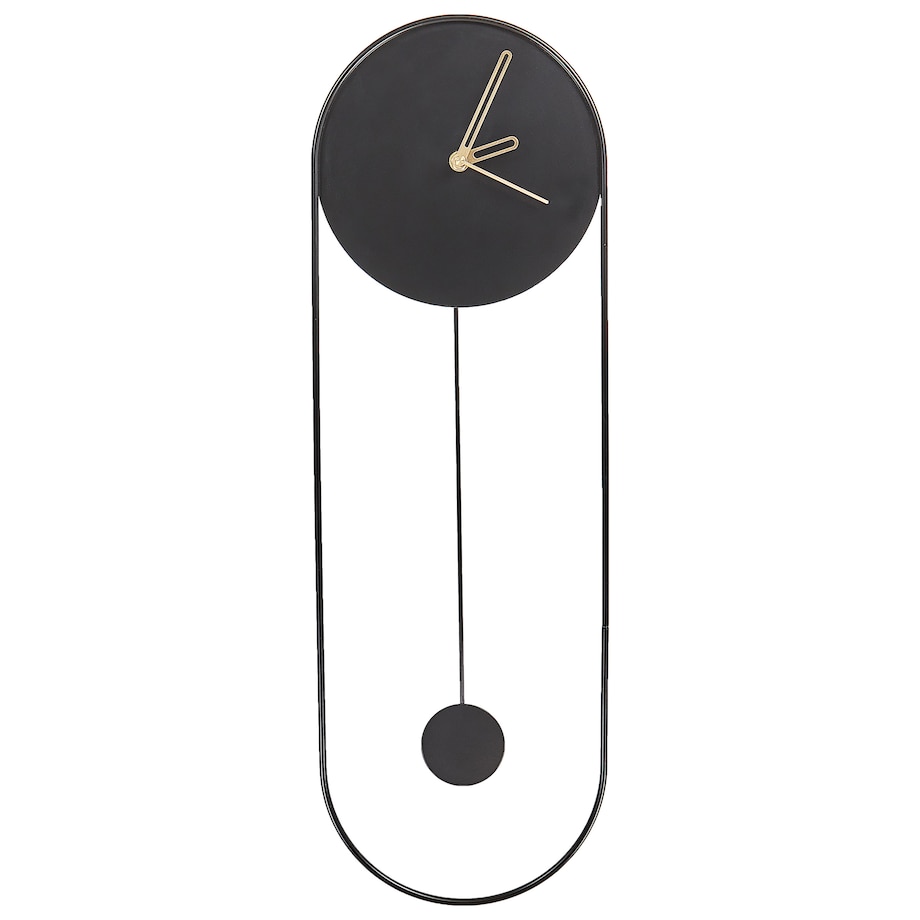 Zegar ścienny SALVAN 20 cm Metal Czarny