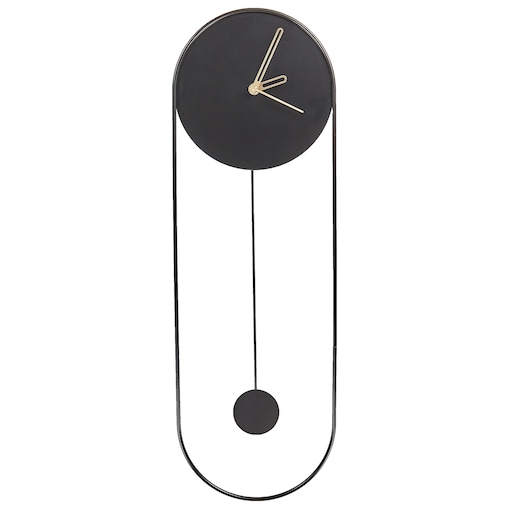 Zegar ścienny SALVAN 20 cm Metal Czarny