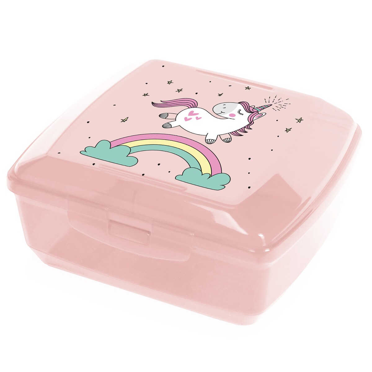 Pojemnik Śniadaniowy Dla Dzieci Lunchbox Na Śniadanie Chlebak Dziecięcy Jednorożec Różowy