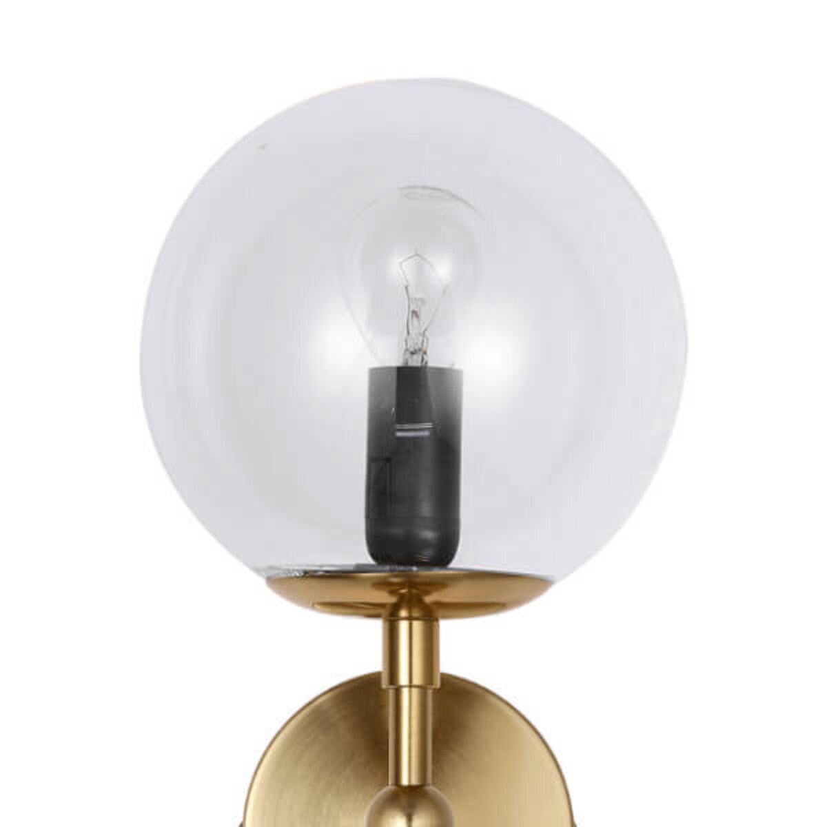 Loftowy kinkiet złoty DORADO LP-002/2W Transparent Light Prestige szklane kule balls