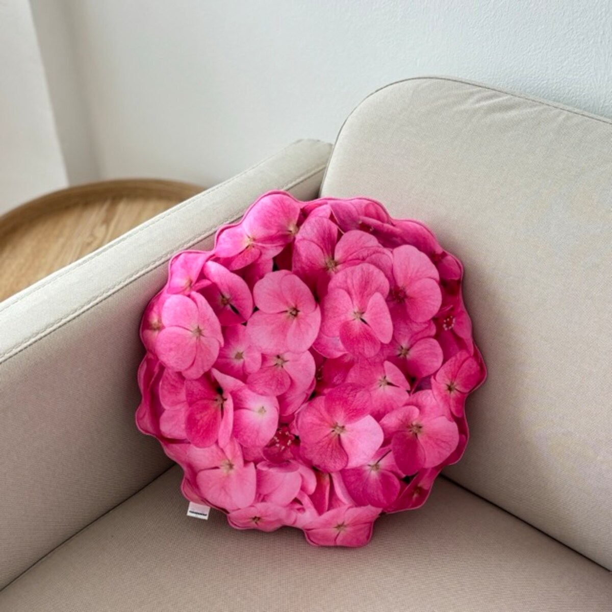 Poduszka kwiat Hortensja mała różowa