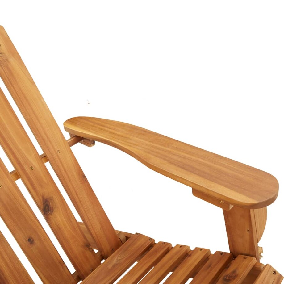 vidaXL Ławka ogrodowa Adirondack, 126 cm, lite drewno akacjowe