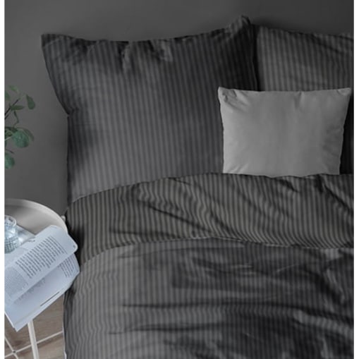 Pościel hotelowa adamaszkowa 200x220 czarna hotelowa PREMIUM