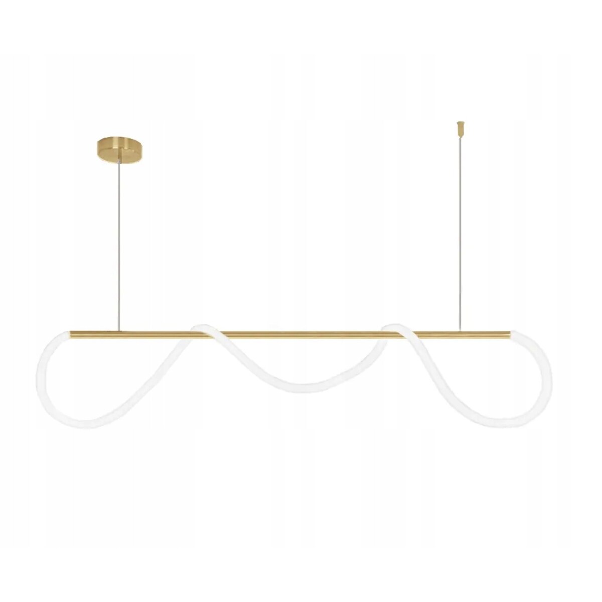 Lampa Sufitowa Wisząca Long Gold Lina Led