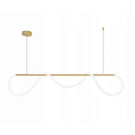 Lampa Sufitowa Wisząca Long Gold Lina Led
