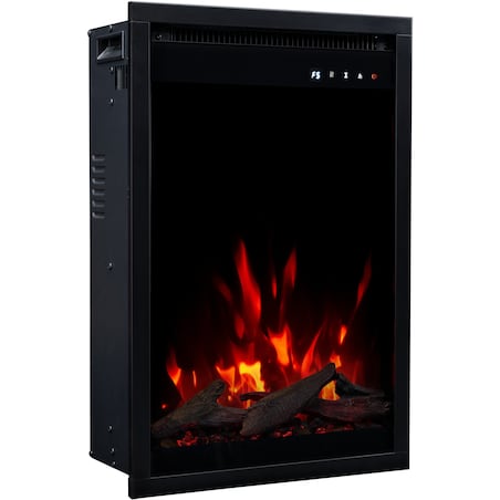 Wkład elektryczny AFLAMO 3D - do zabudowy - 40x60x20 cm - kominek LED z funkcją grzania 750/1500 W