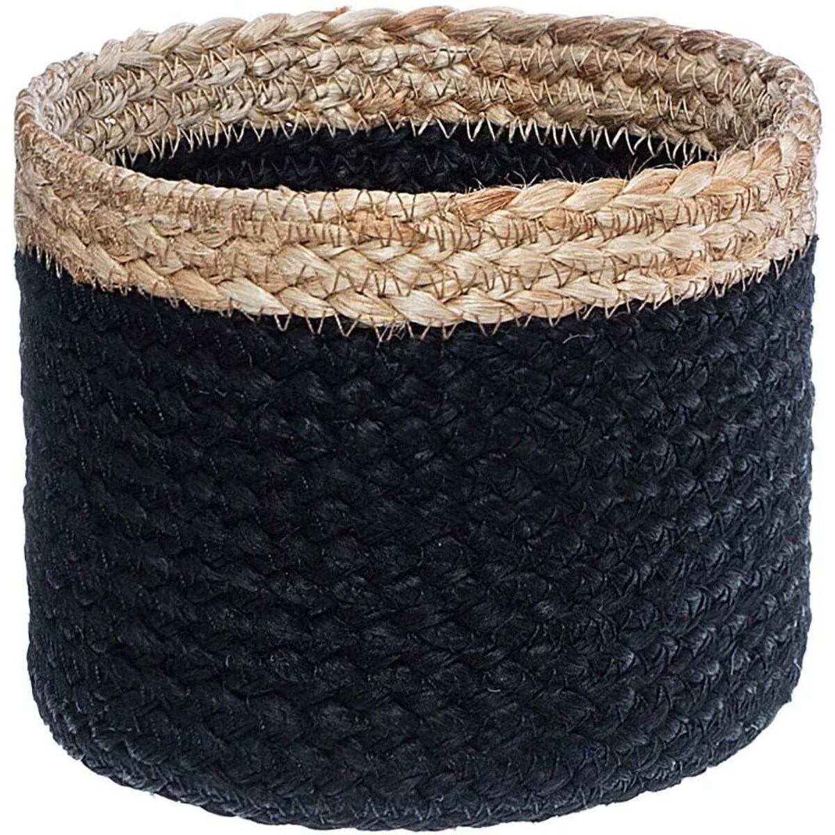 Kosze do przechowywania z juty, okrągłe, 3 sztuki