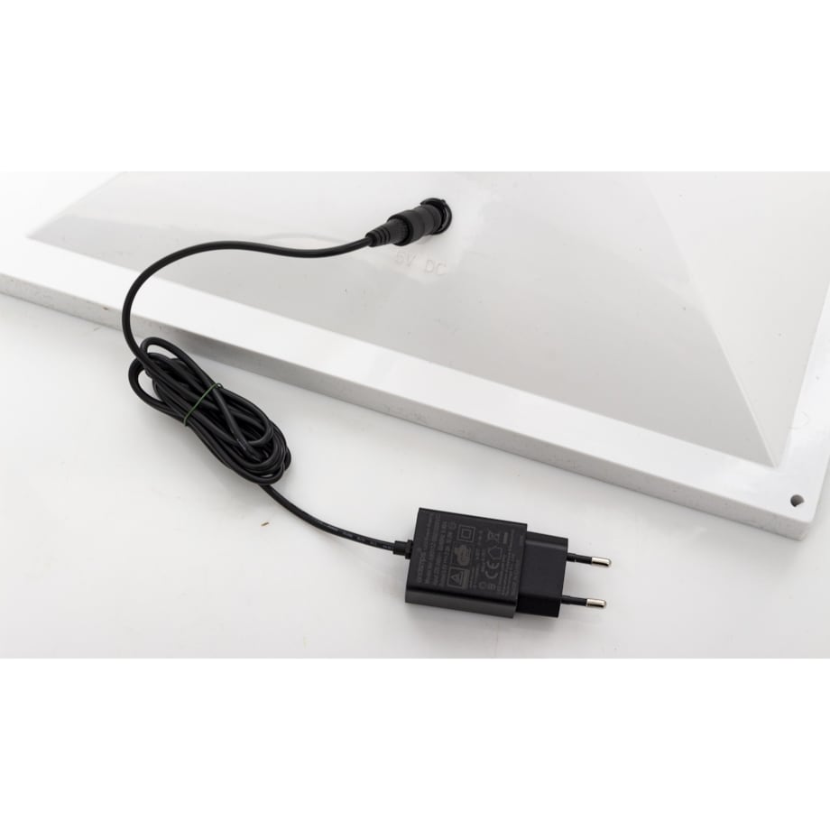 Latarnia świąteczna LED 185x37,5 cm MAYAK biała z pozytywką