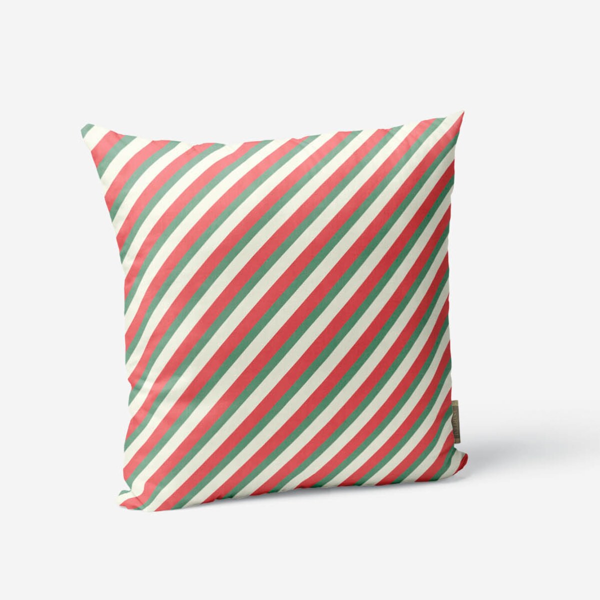 Poduszka świąteczna - Kolorowe pasy 45x45 cm