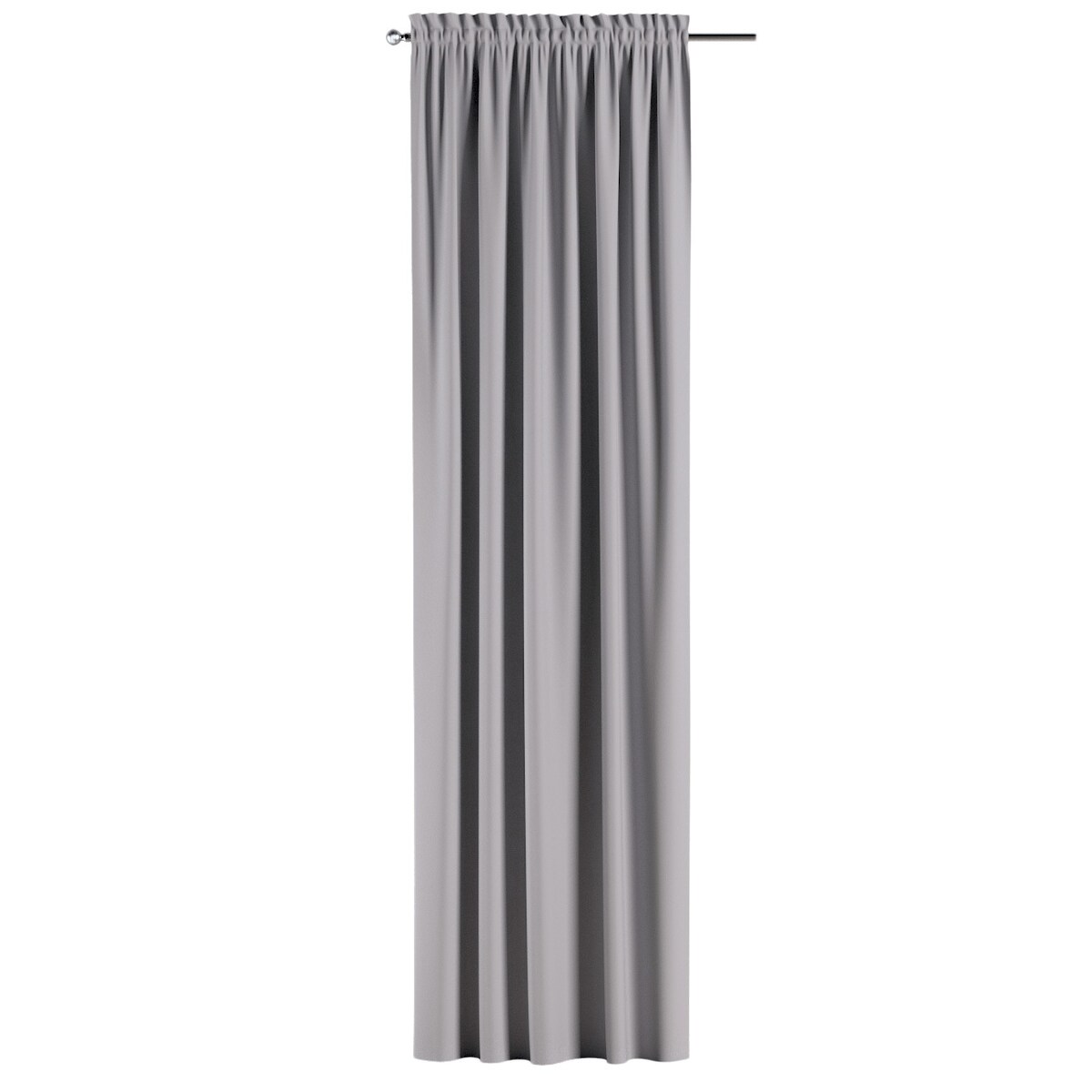 Zasłona na kanale z grzywką 1 szt. 130x245 ciepły szary