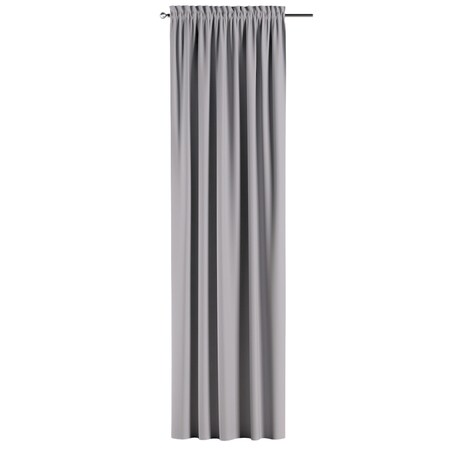 Zasłona na kanale z grzywką 1 szt. 130x245 ciepły szary