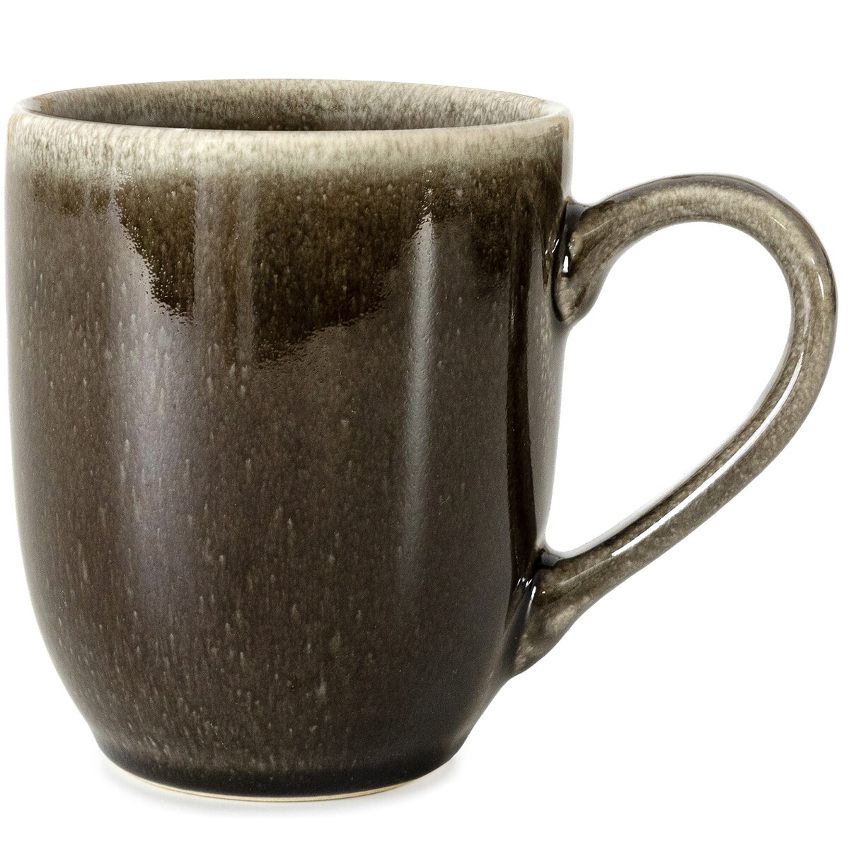 EDA Zestaw śniadaniowy 6 os. (12 el.), brązowy/szary/beżowy