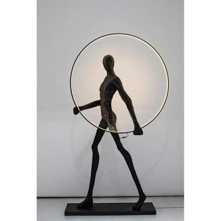 Nowoczesna lampa podłogowa Human LED 80W 3000K czarna