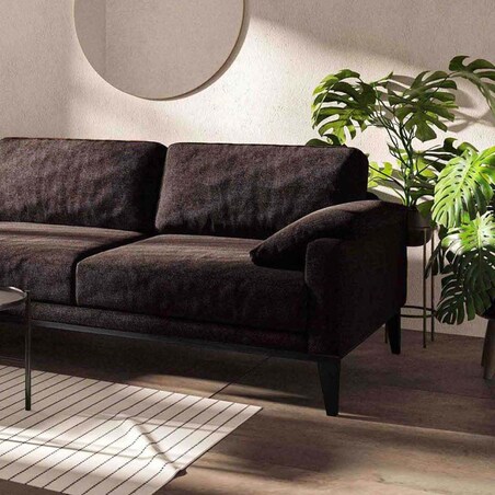 Sofa narożna Musso - brązowa