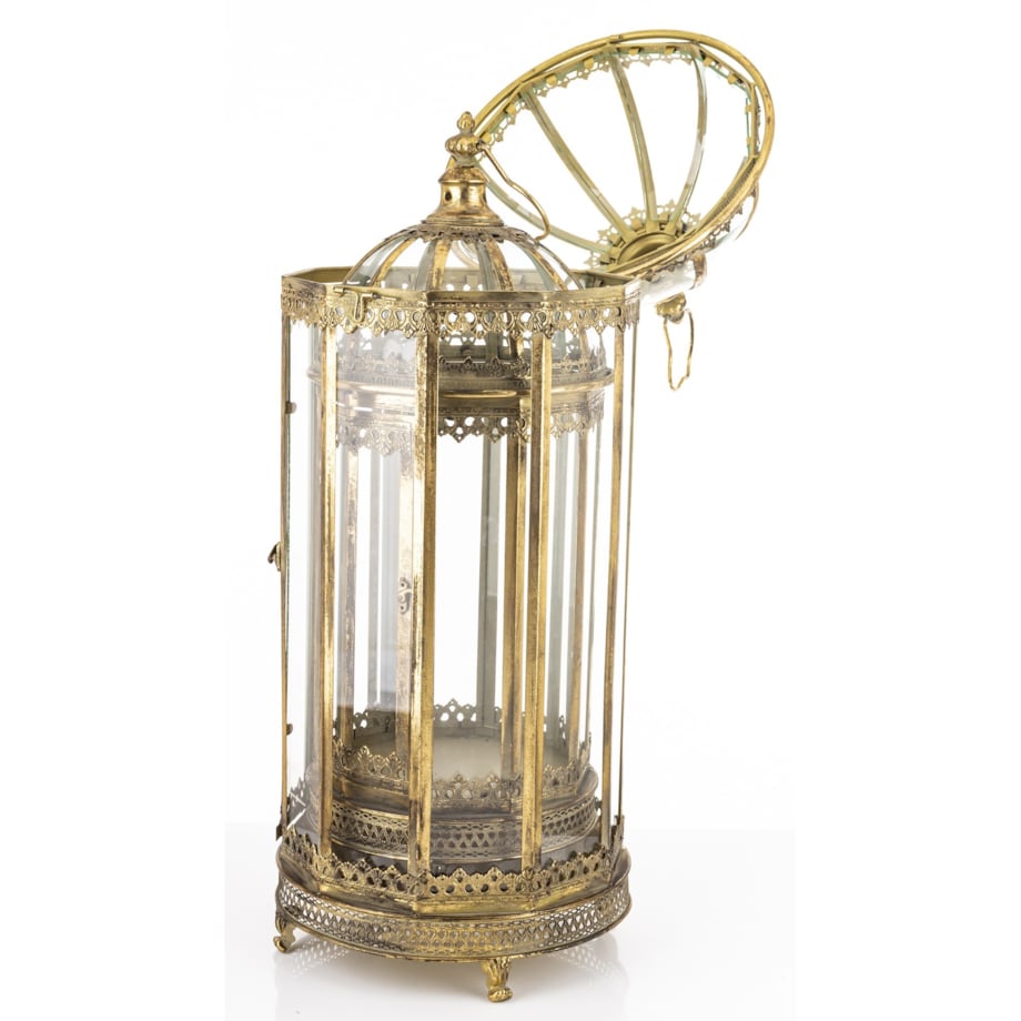 Lampiony latarnie 2 szt. złote 98x34x34 cm FANARIO