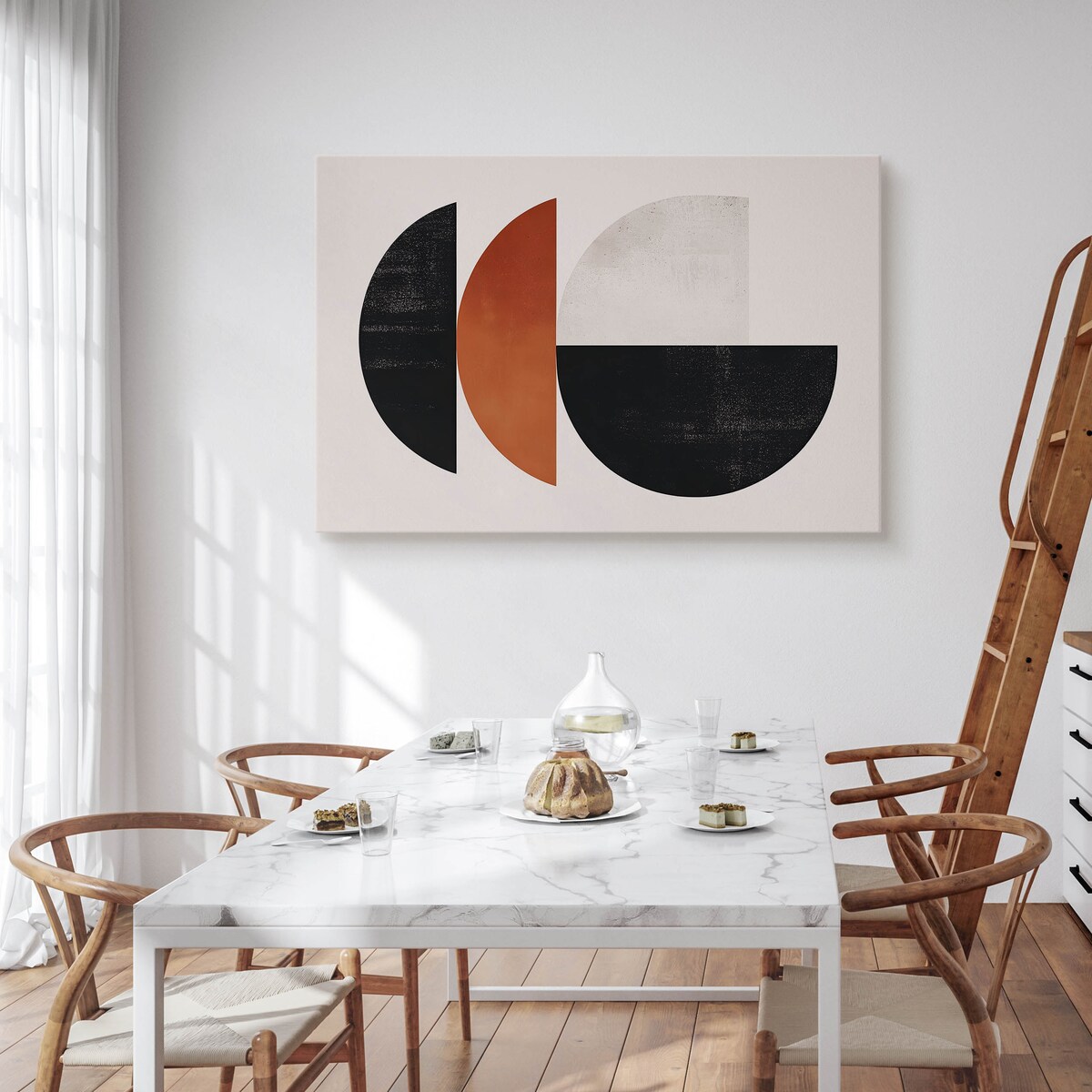 Obraz Do Salonu Sypialni Figury Geometryczne Styl Boho Abstrakcja 120x80cm