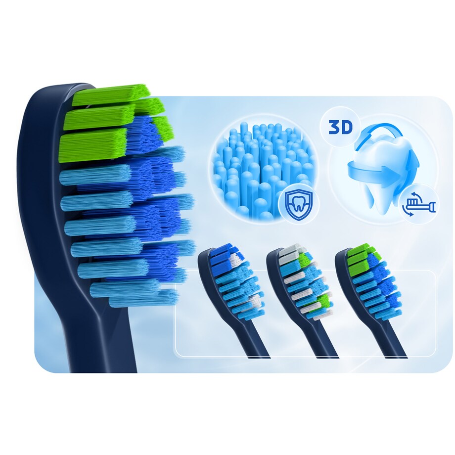 Szczoteczka soniczna do zębów Berdsen Galaxy granatowa + etui 322003