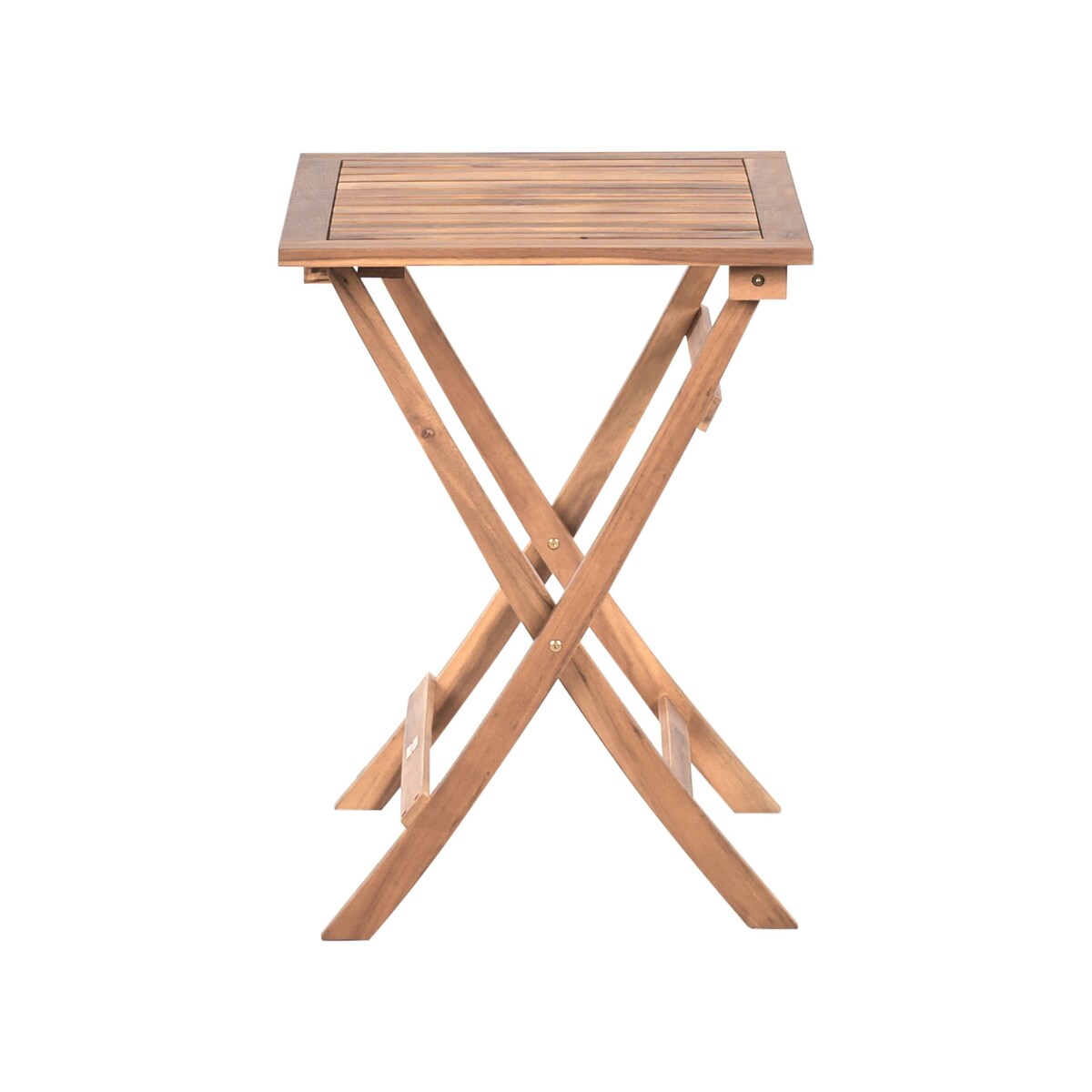 Zestaw mebli balkonowych CONIOLO Drewno akacjowe Brązowy/ czarny