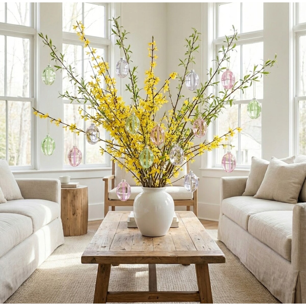 ZAWIESZKA WIELKANOCNA JAJKO NA WIELKANOC BOMBKA 6szt SZKLANA ŚWIĄTECZNA