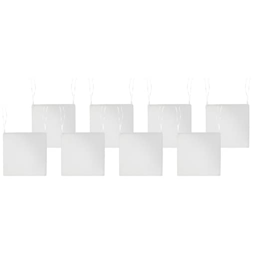 Zestaw 8 poduszek na krzesło ogrodowe SASSARI PREMIUM 46 x 46 cm Złamana biel