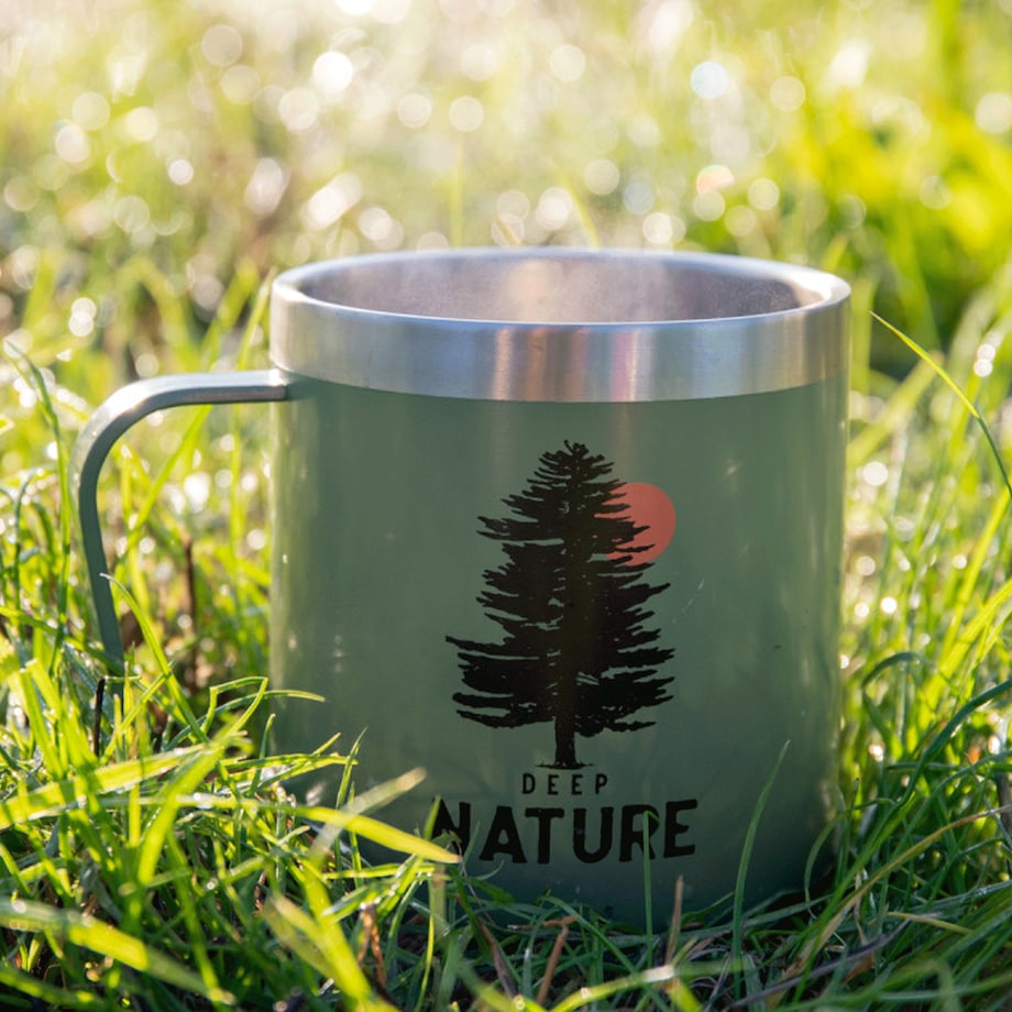 Kubek turystyczny / dwuścienny Beaver - ciemno zielony - Alaskan Maker