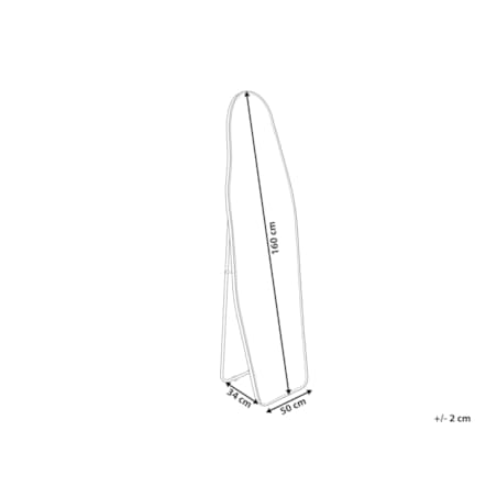 Lustro stojące LARCHE 160 cm Metal Złoty