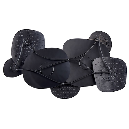 Dekoracja ścienna HAFNIUM Metal 48 cm Złoty