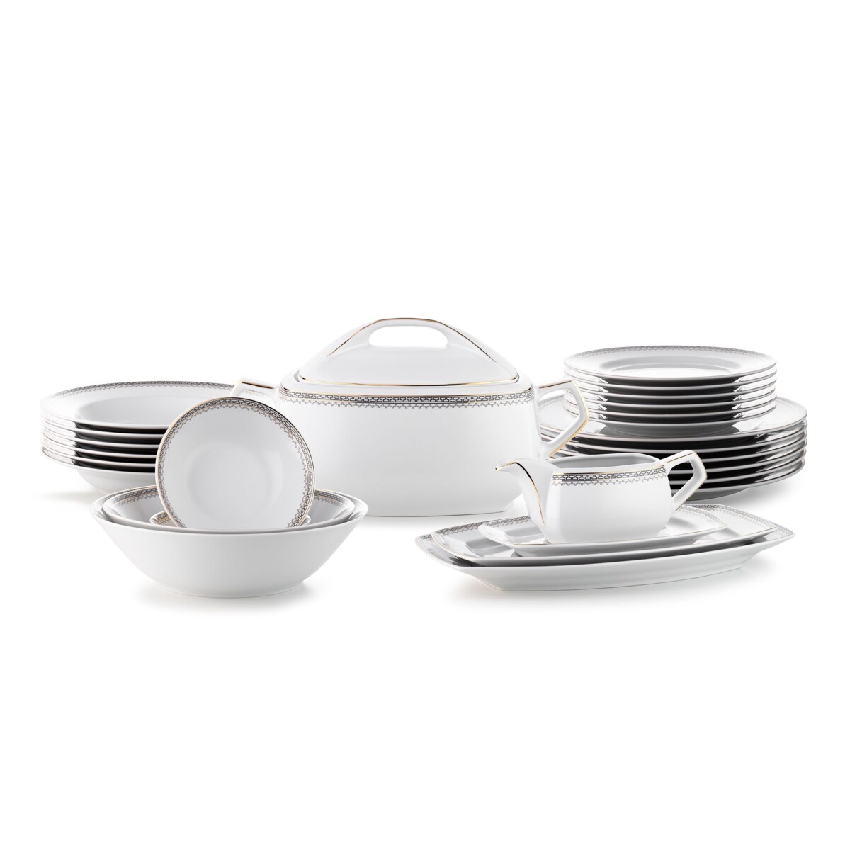 Serwis obiadowy dla 6 osób 25 el. Pułaski Grecka Droga 8051