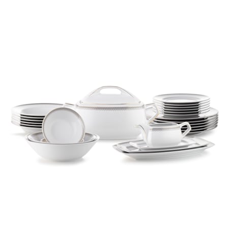 Serwis obiadowy dla 6 osób 25 el. Pułaski Grecka Droga 8051