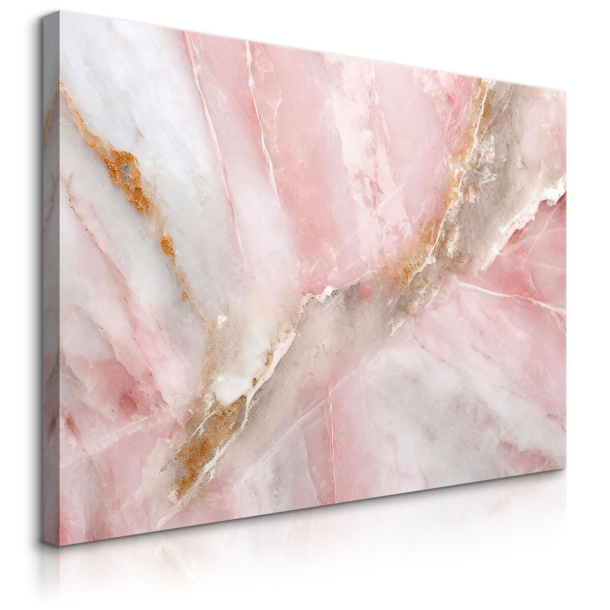 Obraz Różowy Marmur Abstrakcja Imitacja Kamienia 120x80cm