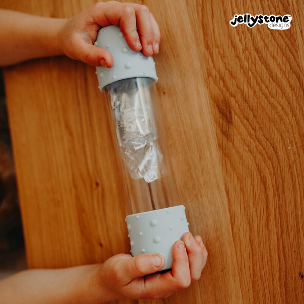 Butelka sensoryczna DIY, Śnieg Jellystone Designs