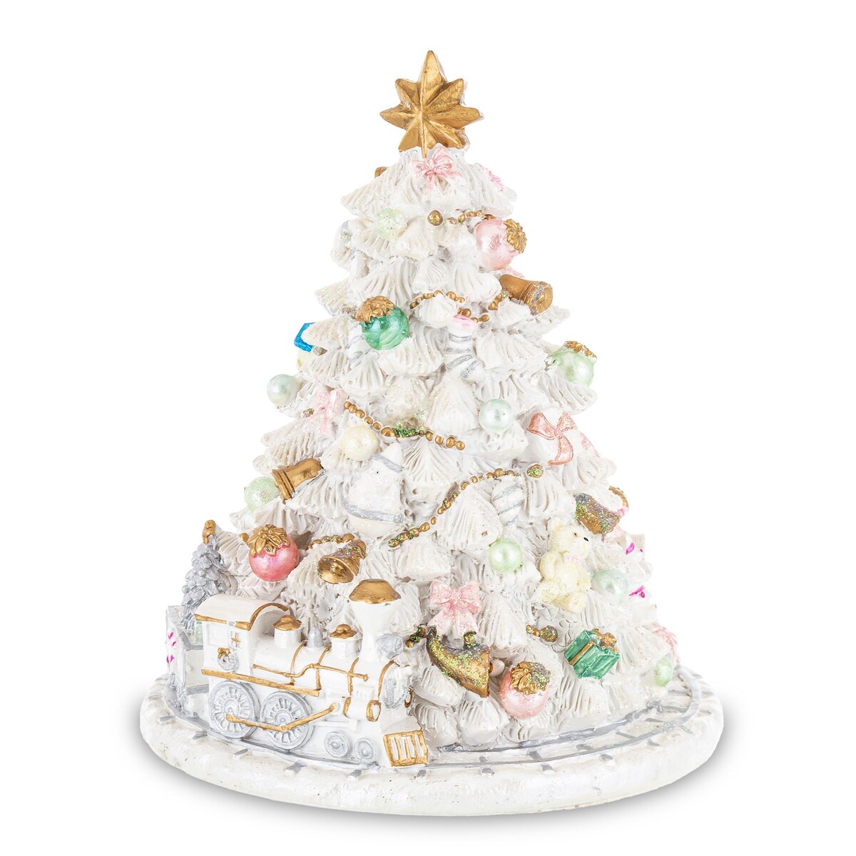 Choinka z Pozytywką 14,5x12x12 cm TREN biała