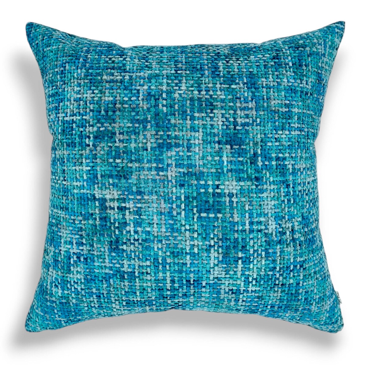 Niebieska - turkusowa poduszka dekoracyjna 50x50 Stella - melanż