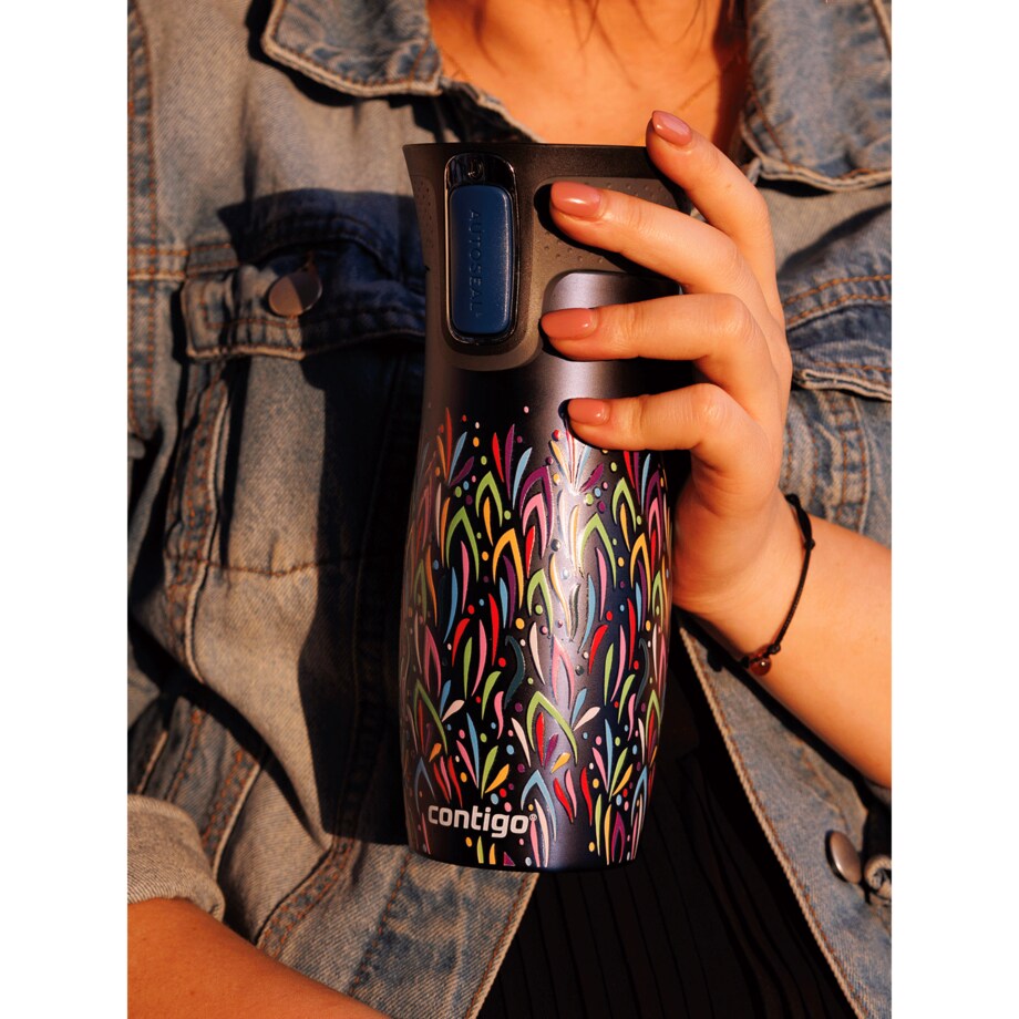 Kubek termiczny Contigo West Loop 2.0 470ml - Granat mat - Floresy