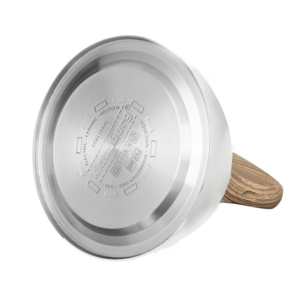 Czajnik stalowy z gwizdkiem lakierowany mat biały 3.0L KLAUSBERG