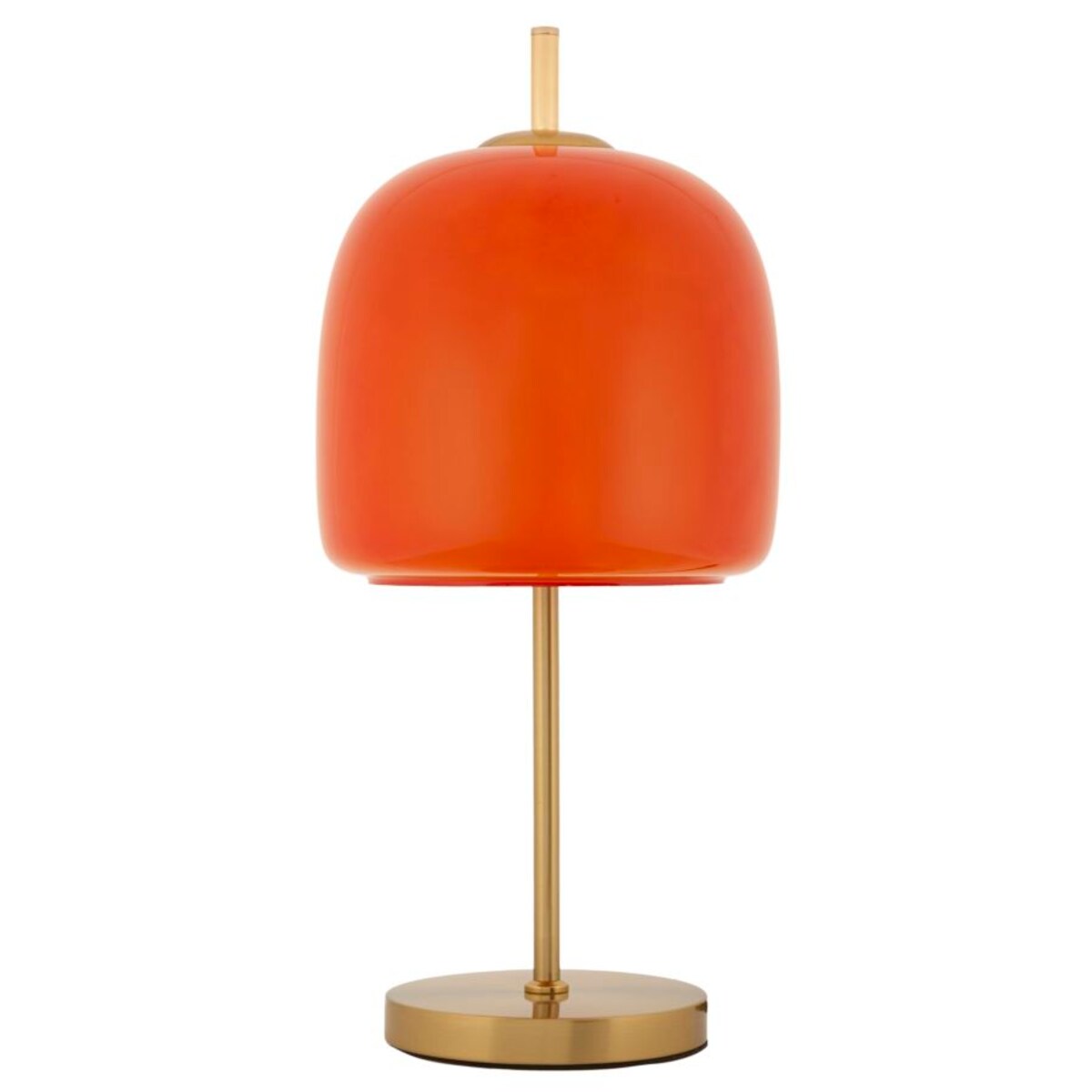 Lampa stołowa Oldy, kolor złoty i pomarańczowy, żelazo i szkło, 30 x 16 x 53 cm, 1 x E27, do salonu i sypialni, Mauro Ferretti