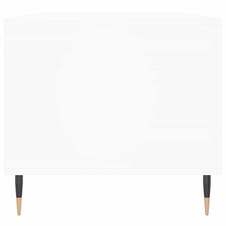 vidaXL Stolik kawowy, biały 90x49x45 cm, materiał drewnopochodny