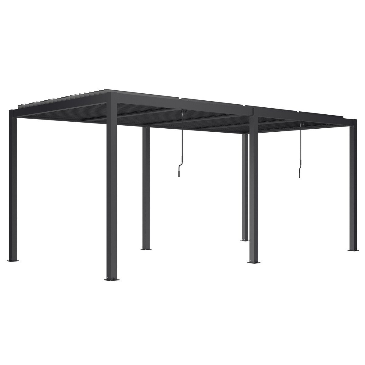 Pergola ogrodowa Luxe 7,8x4m Aluminiowa LED antracytowa