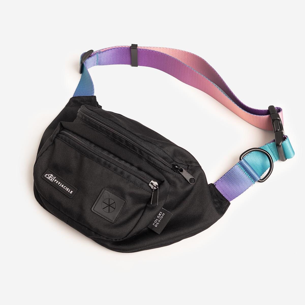 Czarna nerka spacerowa "Under my ombrella"