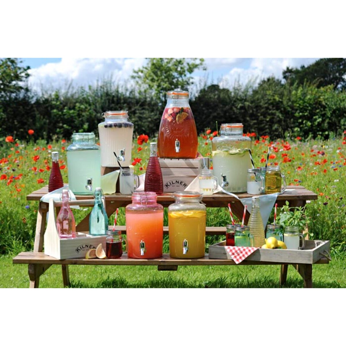 Słój do zimnych napojów z kranikiem, 8000 ml, Kilner