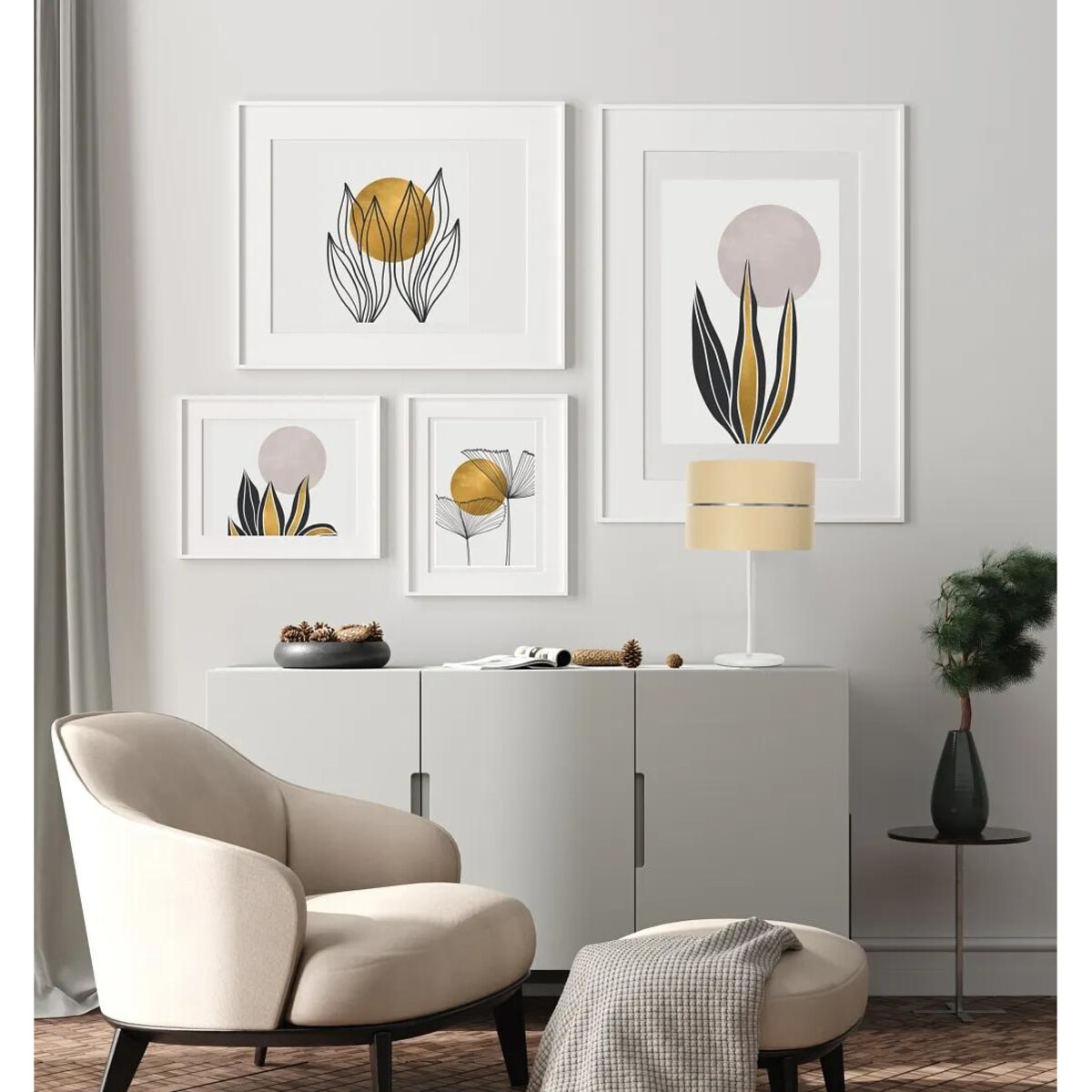 Lampa stołowa SIMPLY GLAMOUR kremowa