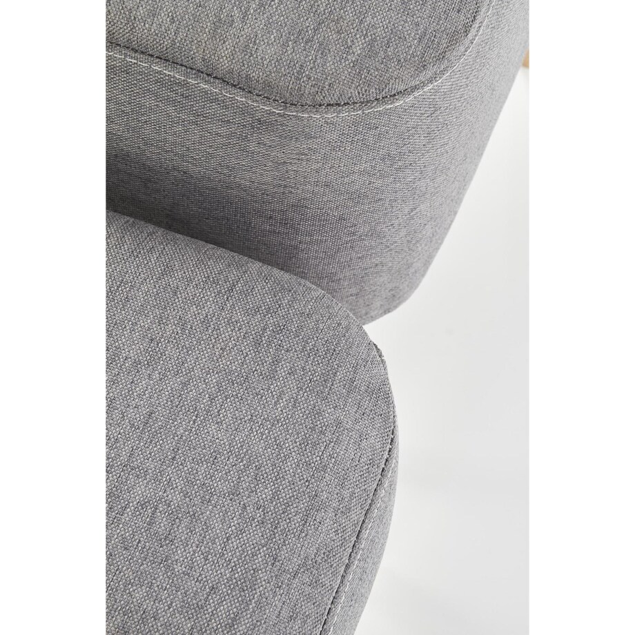 Zestaw 2 PUFY ZE SCHOWKIEM Gryf szare drewniane nogi