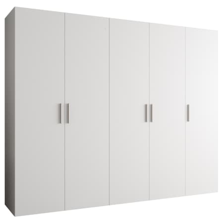 Szafa uchylna otwierana BARI 1 250 wys. 202 cm Biały + u. Srebrny