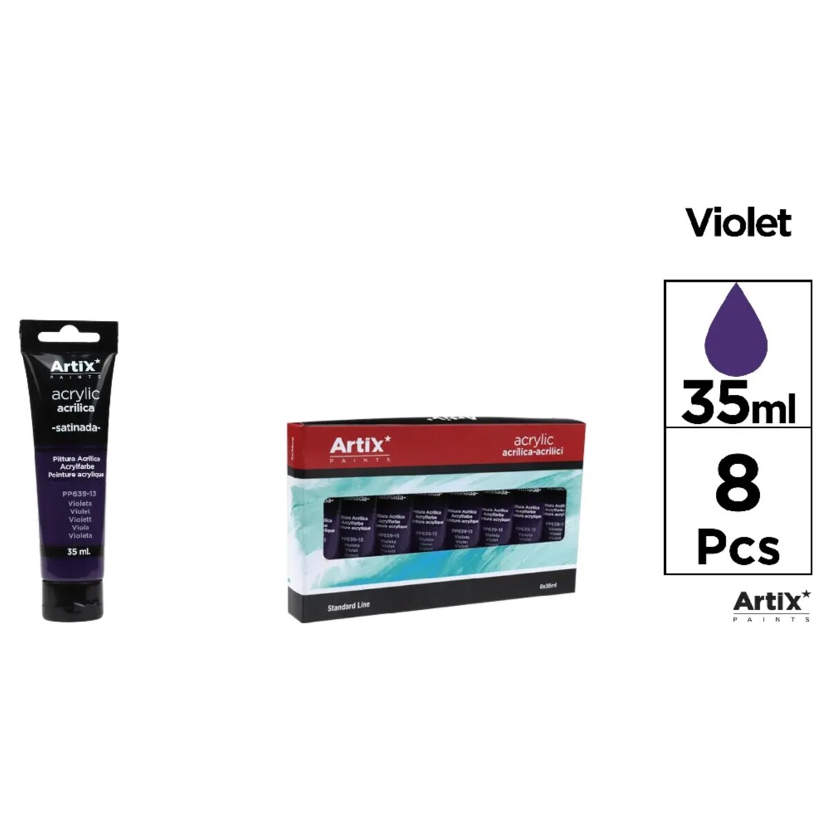 farba akrylowa violet artix pp639-13 35ml